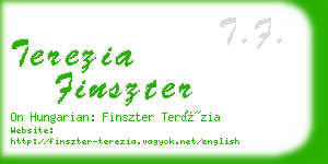 terezia finszter business card